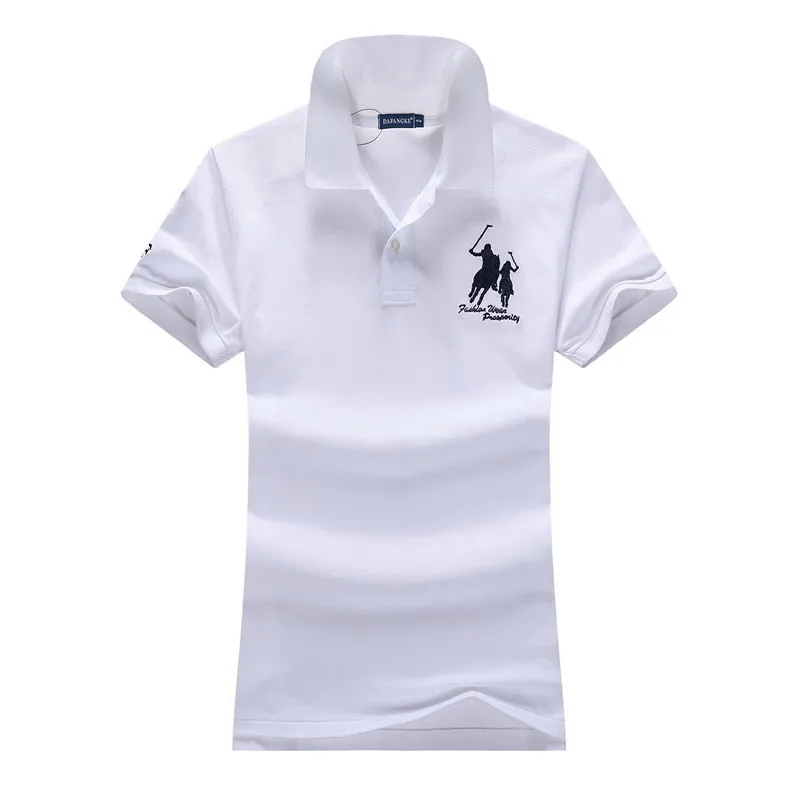 High Quality Summer New Lady Short Sleeve Polo Shirts Big Horse Casual Women Lapel T-shirt Cotton Women Fashion Slim Tops