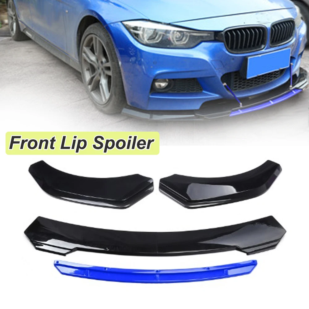 Car General Front Lip Spoiler Front Shovel Thickened Double-layer Three Section Modification Body Kit