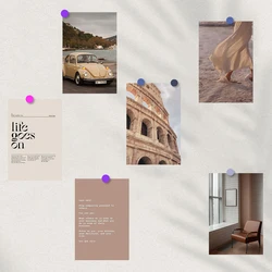 10PCS Lucky Life Sticker Card Background Coffee Decor Skateboard Photography Poster Stickers Card Wall Bar Painting 10×15CM