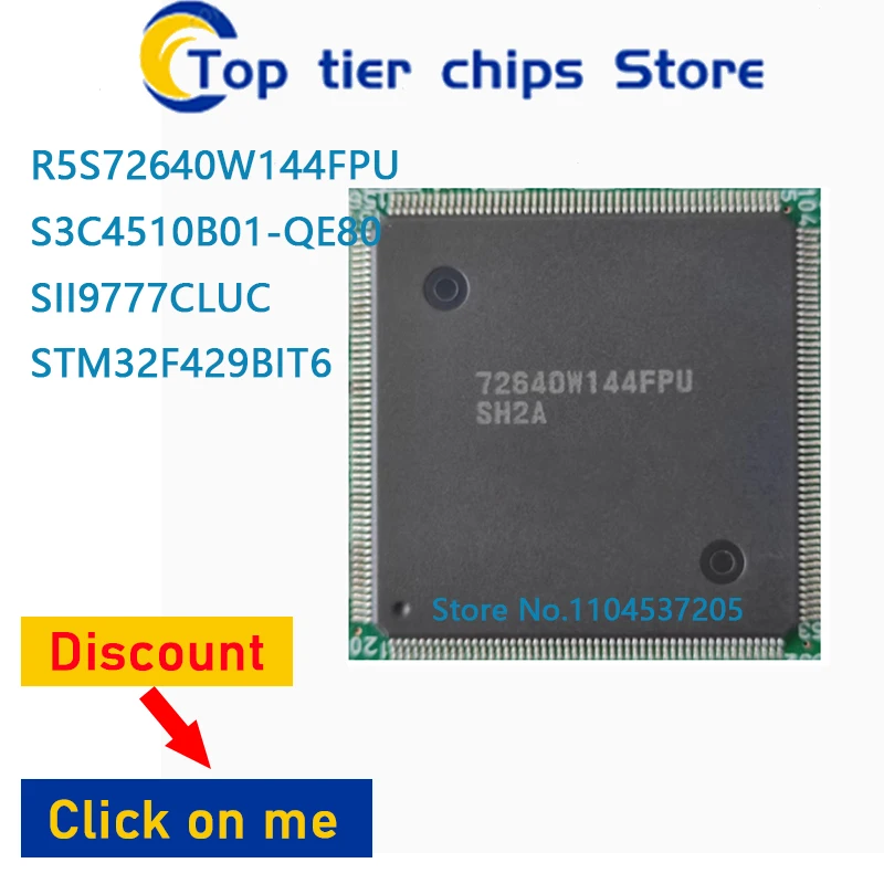

1-5 шт./лот R5S72640W144FPU S3C4510B01-QE80 SII9777CLUC STM32F429BIT6 QFP 100% НОВЫЙ