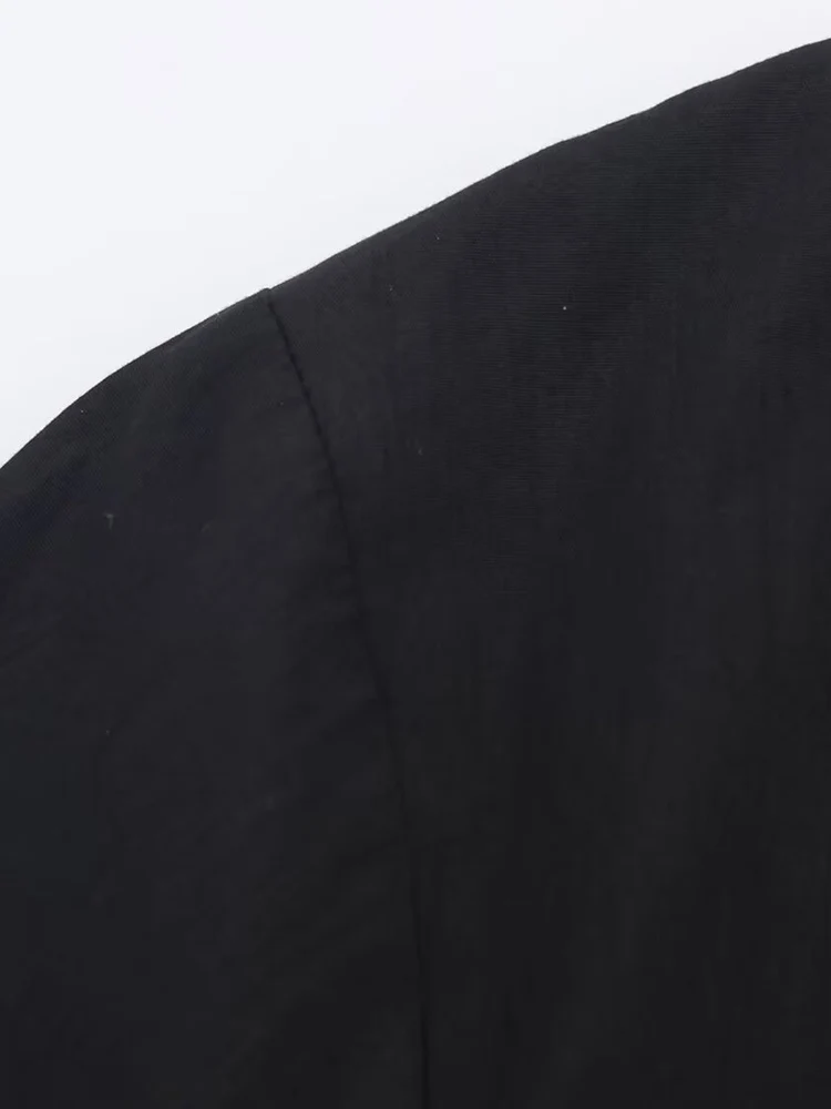 European style new women's fashion, versatile, simple and elegant solid color poplin shirt with ribbon embellishment