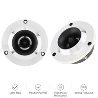 2pcs 4Inch 1500W Titanium Bullet Tweeter with Capacitor Modified Vehicle Tweeter Sound Auto Music Stereo Loud Car Speakers