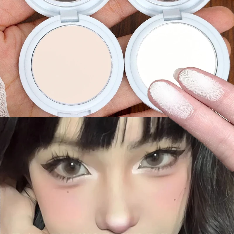 

White Brown Matte Highlighter Powder Brighten Brown Nose Shadow Long-lasting Powder Natural Rendering Makeup Palette Beauty Tool