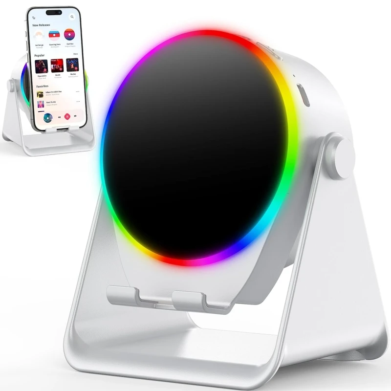 

Wireless Induction Soundbox Technology Sense Bedroom Esports Rechargeable 2025 New Bluetooth Speakers Mobile Phone Flat Bracket