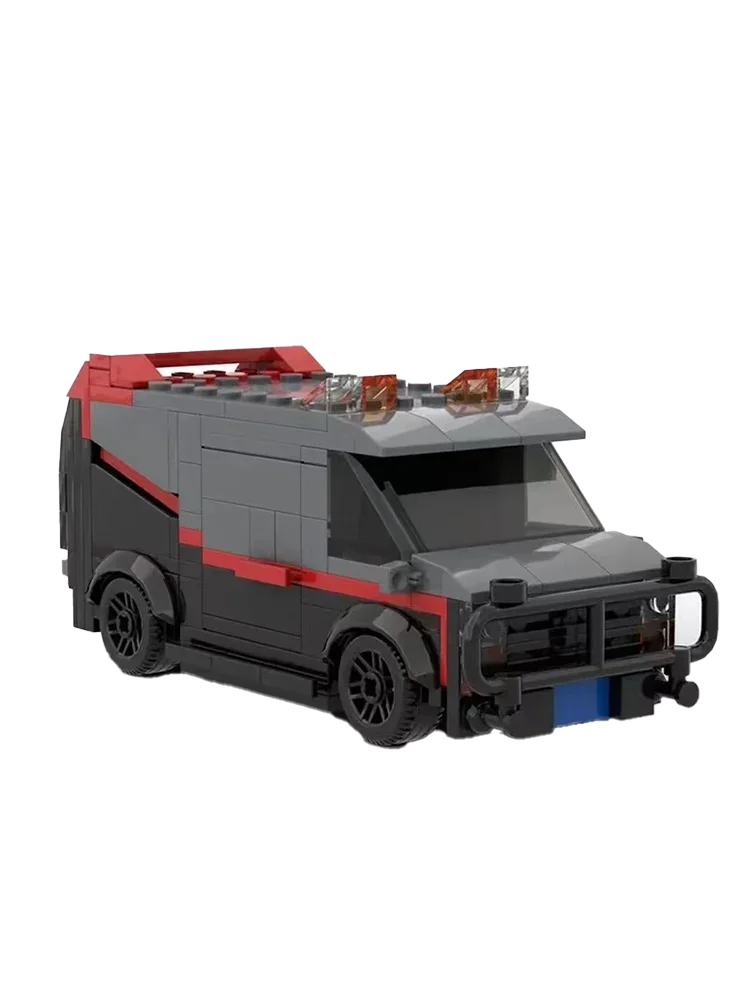 Ensemble de construction de briques MOC A-Team pour enfants, véhicule d'équipe SWAT, modèle de voiture jouet, département de police, cadeau de jouet, 242 pièces