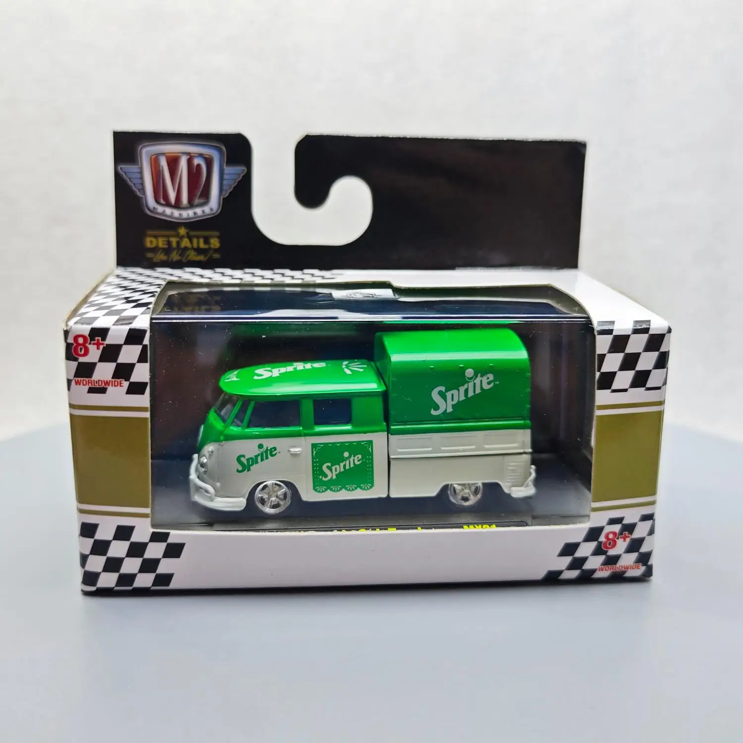 

M2 Machines 1/64 1960 Double Cab Truck Sprite Green, литой под давлением сплав, коллекция моделей автомобилей, подарок ребенку