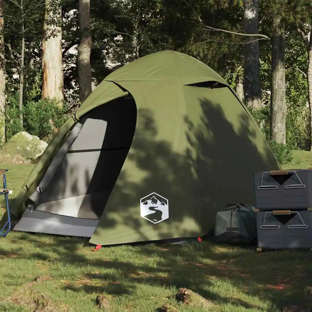 Wasserdichtes Tarnzelt für 2 Personen, Kuppelzelt, Lichtundurchlässig, Winddicht, Campingzelt für Festivals, Wandern, Backpacking, Camping, Angeln – Detail 13