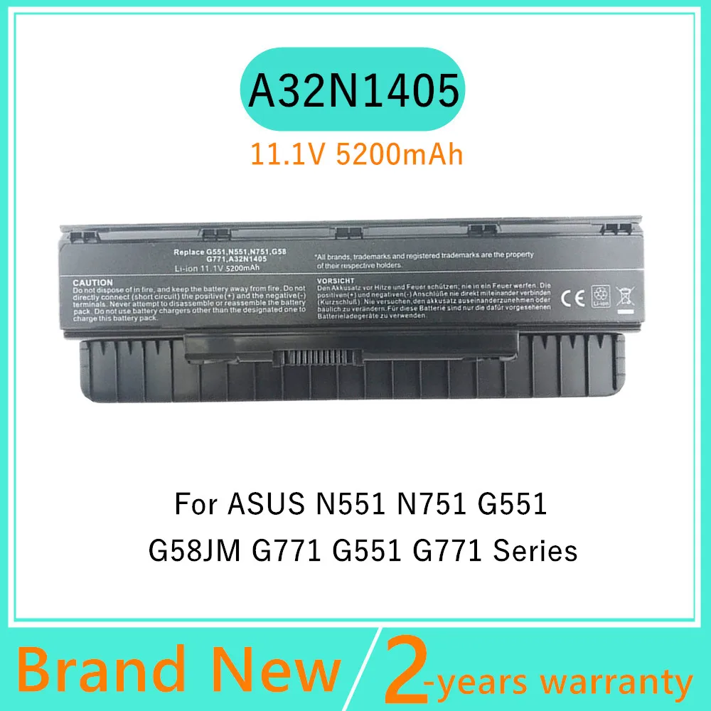 Laptop Battery For ASUS ROG G551 N551 G771 G551J G771J G771JK G771JM G771JW G58JM G551JK 551JM N751 A32N1405