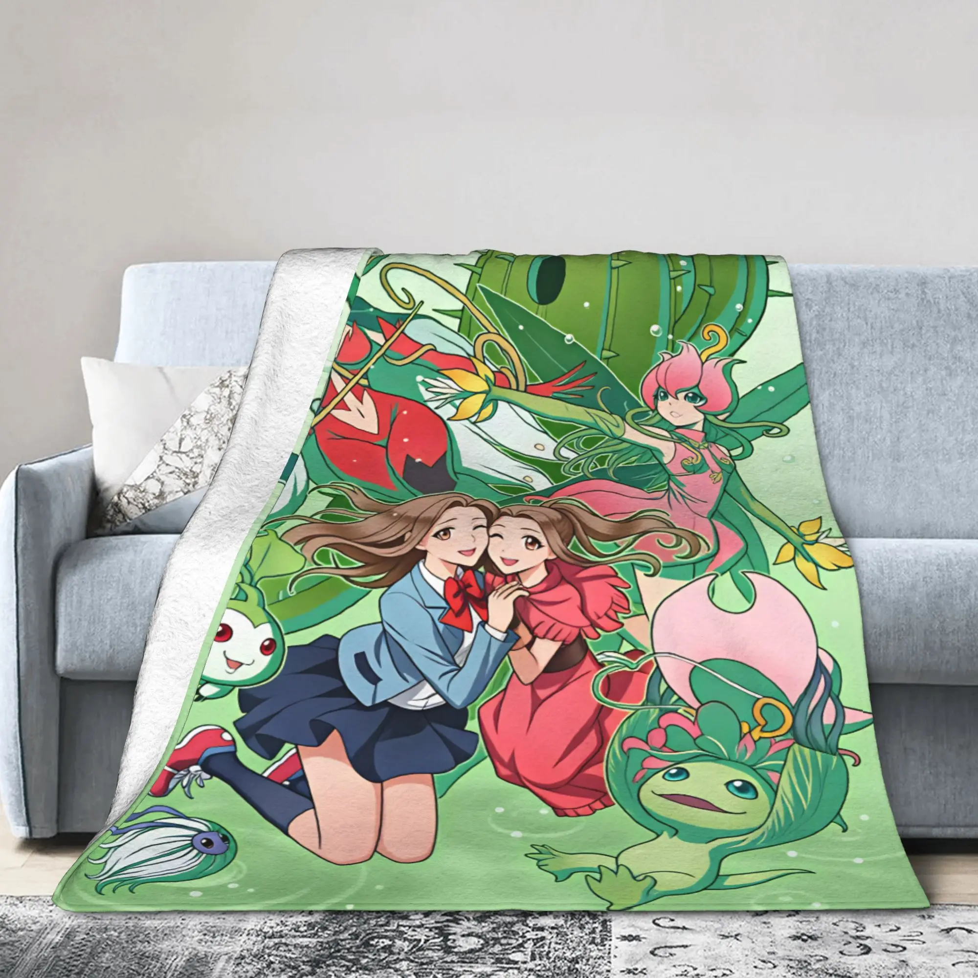 Digimons Soft Warm Blankets  Girls Boys Plush Throw Blanket Aesthetic Home Decor Flannel Bedspread Sofa Bed Cover