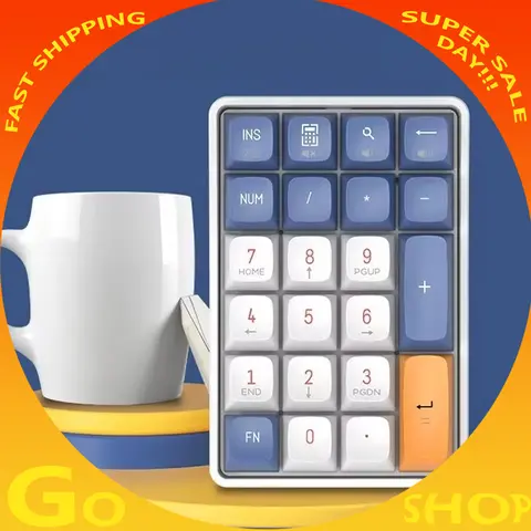 Aigo A18 Wireless Mini Numpad Tastatur Tastatur Dual Modus 2,4G Mechanische Tastatur Zubehör Für Computer Büro Gaming Mann geschenke