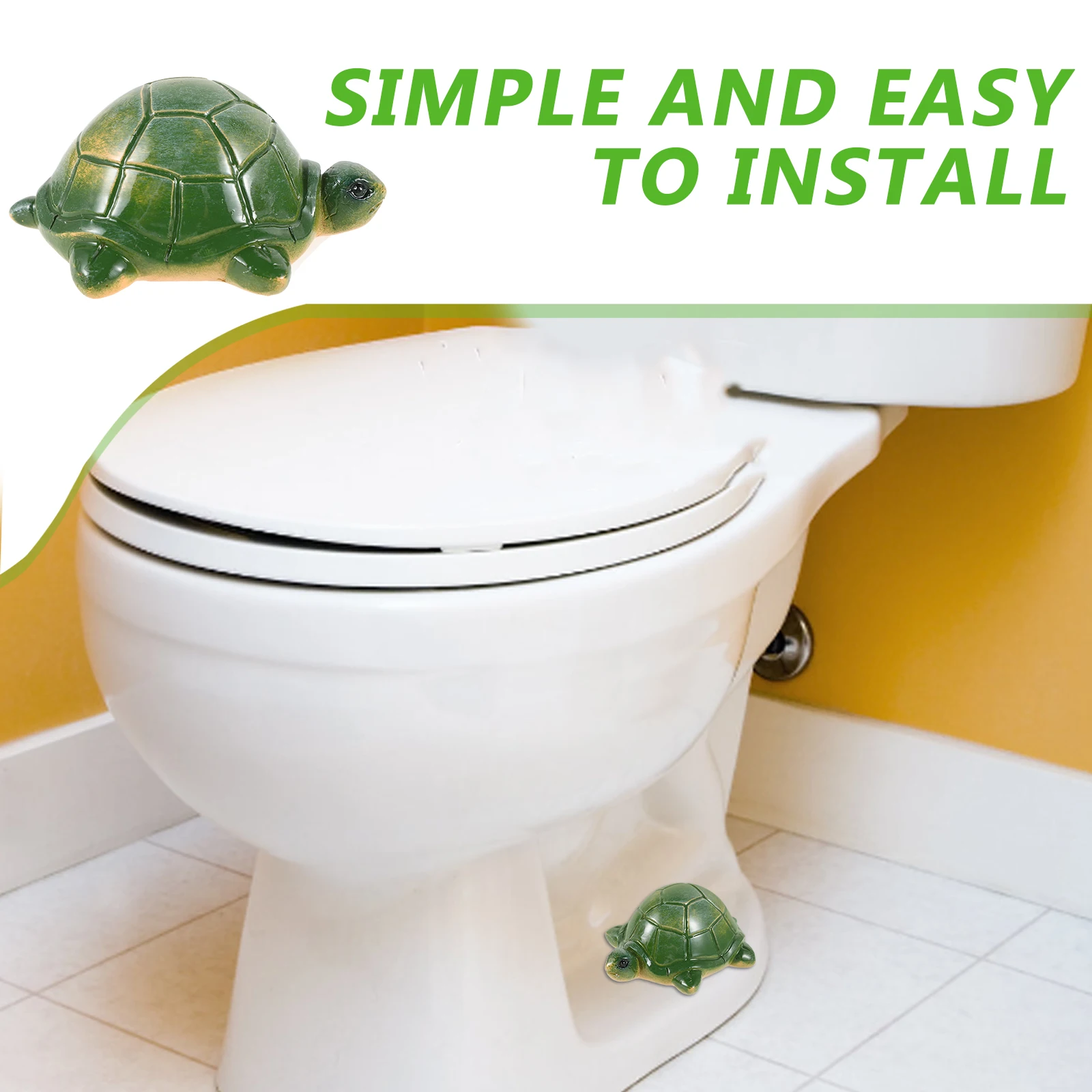 

2 Pcs Toilet Bolt Cover Decorative Caps Bathroom Knob Covers Shell Ceramic Turtle