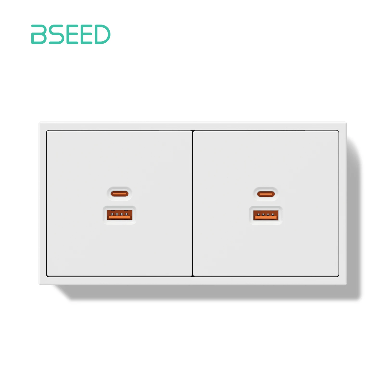 BSEED 65W USB Typ-C Telefon Ladesteckdose Europa Super Quick Fast Port Kunststoff EU Steckdosen Steckdosen Heimgebrauch E-Serie 10