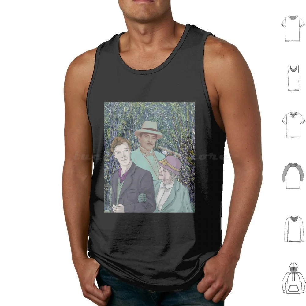 The Godfather , With And Miss Marple Tank Tops Vest Sleeveless Inspector Hercule Poirot Miss Marple Benedict Cumberbatch