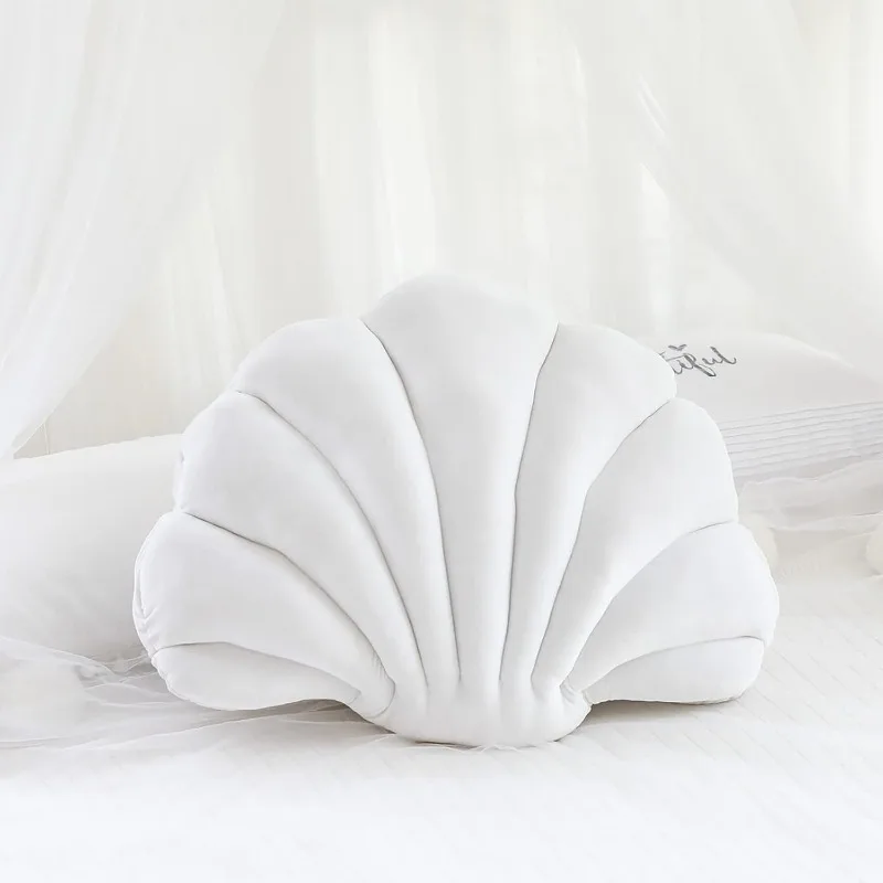 1pc Shell Pillow Cute Throw Pillow Sofa Bed Decorative Pillow Perfect Gift For Thanksgiving Christmas Halloween New Year Wedding