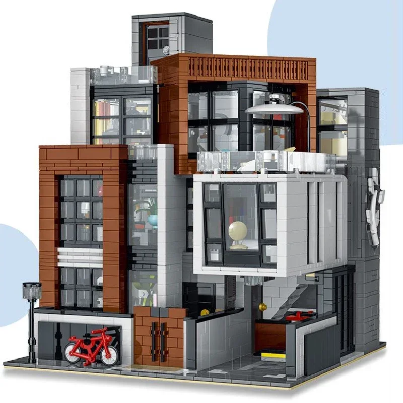 Creative Expert Street Scene MOC 10204 CUBE Villa Modular Model 3433PCS Building Blocks Brick Toys for Children Birthday Gift