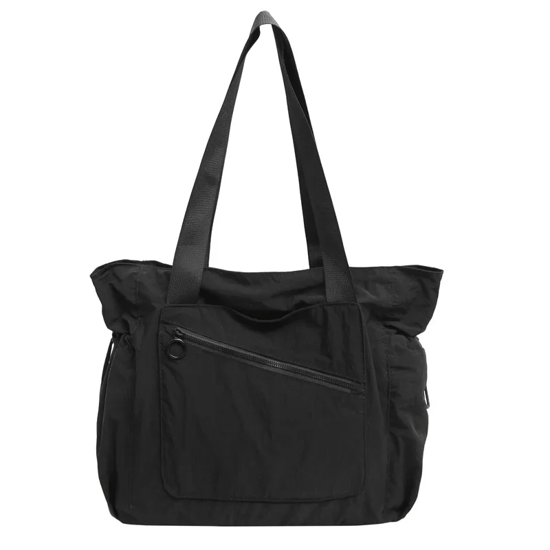 

Lightweight Large Capacity Nylon Tote Shoulder Bag for Women, Versatile Travel Handbag with Crossbody Strap