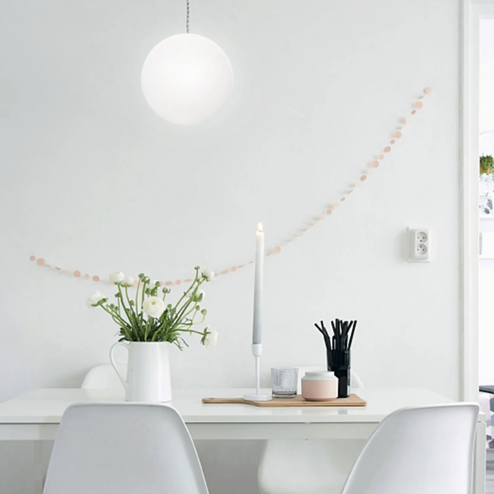 

Современный акриловый подвесной плафон в форме шара, патрон G9, декоративный сменный светильник, аксессуар для потолочного светильника