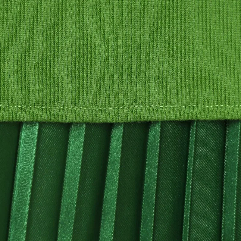 Gebreide lange jurken zomer patchwork geplooide vrouwelijke jurk groen korset mouwloze gehaakte jurk feest elegante jurken vrouw