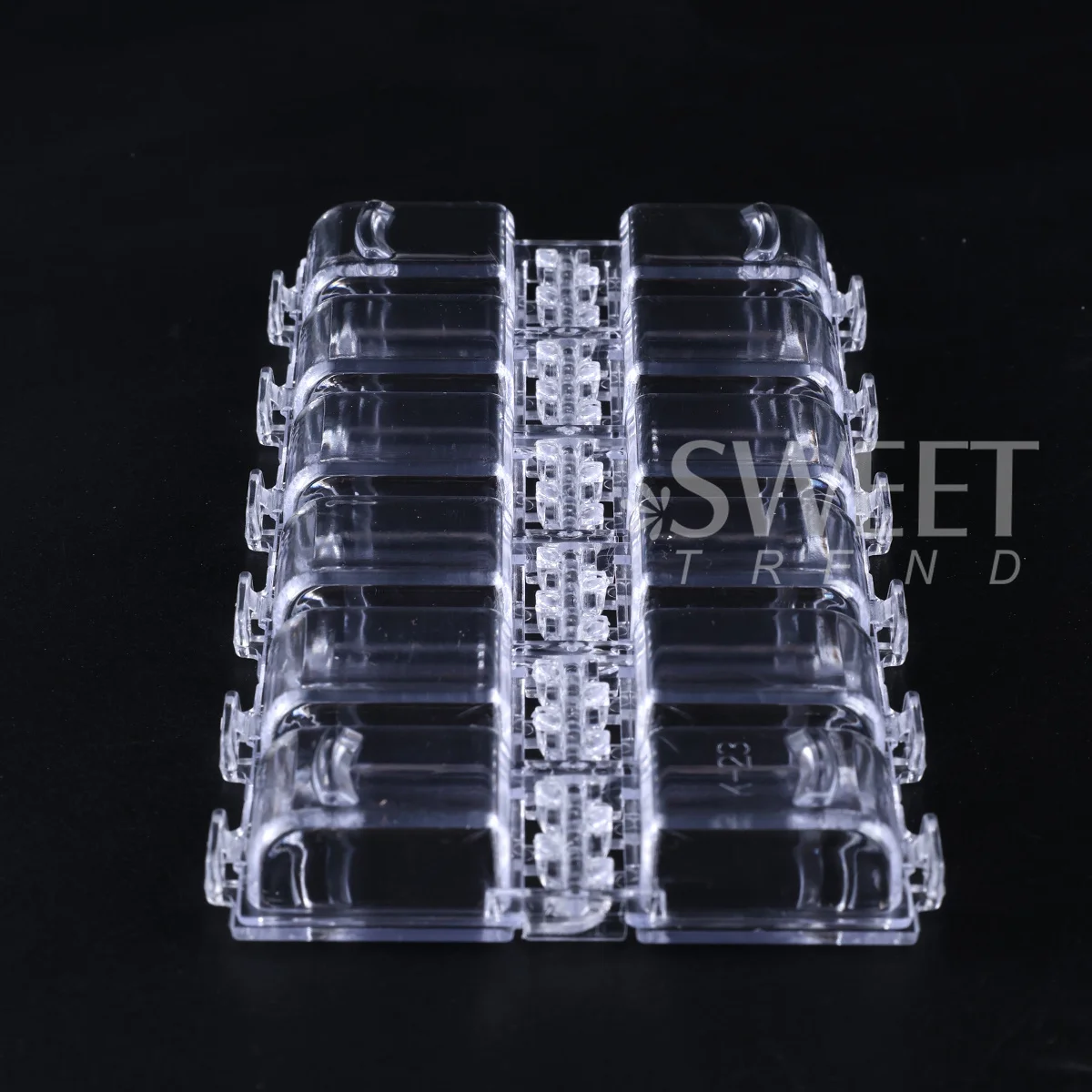 12 Grids Empty Nail Accessories Storage Box Rhinestone Jewelry Organization Case Clear Container Portable Manicure Tool Supplies view 6