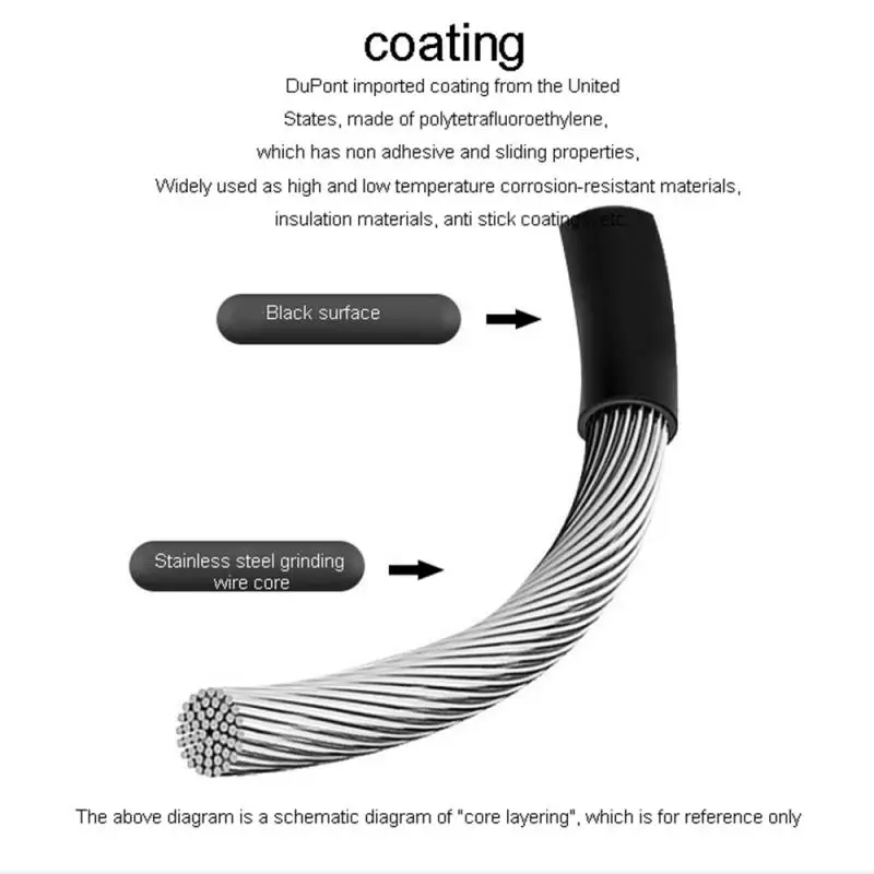 Efficient Bike Reliable Core Cable High-tech Top-of- -line Flexible Gear Cable Durable Advanced Core