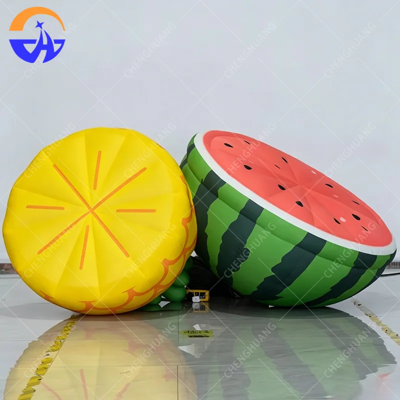 Customize Advertising Inflatable watermelon pineapple Colorful Fruit model for Events and Parties Oxford cloth with blower