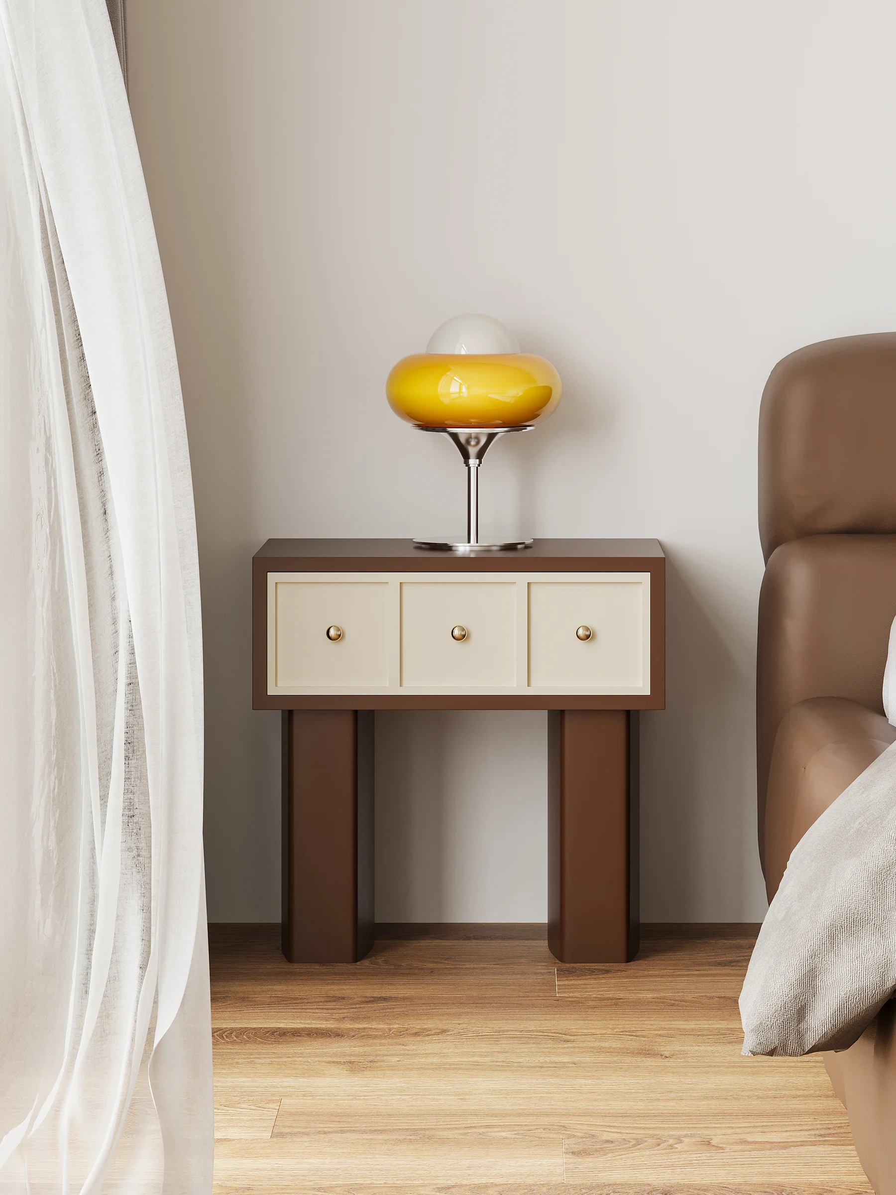 Simple ins Korean classic American creative bedside table, small apartment cabinet