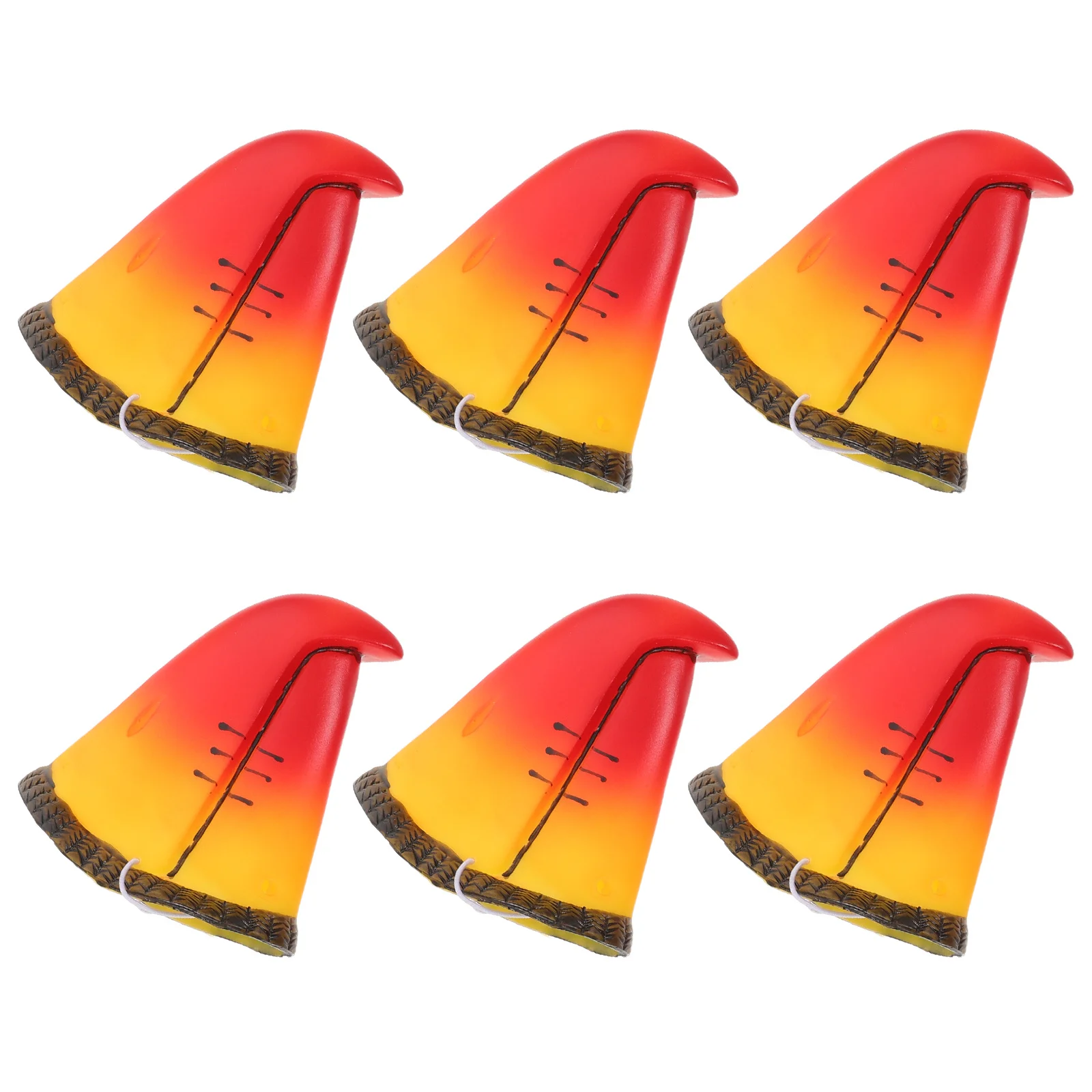

6pcs Parrot Beak Costume Funny Props For Halloween Cosplay Mask Simulation Bird Nose Accessory Dress Up Supply