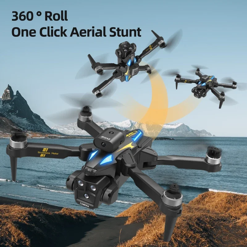 2024 New C10S Drone 4K HD Camera Four Sided Obstacle Avoidance Brushless Motor Optical Flow Hovering HD Aerial Folding Dron Toy