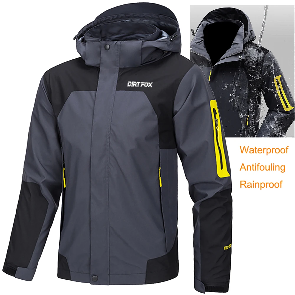 AliExpress DIRTFOX Men's Bike Windbreaker Cycling Waterproof Jacket Road Mountain Bicycle Jackets MTB Clothing Hooded Chamarra Impermeable