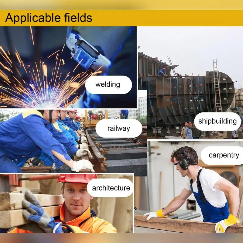 Sarung tangan tukang las pria, sarung tangan kerja pria lembut tahan aus, sarung tangan perapian kulit, sarung tangan kerja keselamatan untuk berkebun