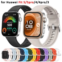 Original Silicone Strap for Huawei Watch Fit 5/5Pro 4/4Pro Wristband Sport Bracelet Wrist Band For Huawei Fit3 Belt Accessorieo