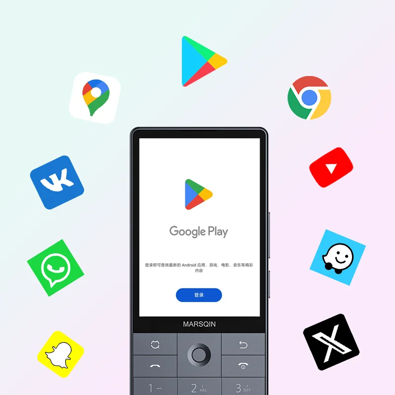 Qin F25 MTK8786 Google Play Android 14 Dual SIM Cards 6GB+128GB  2700mAh WIFI Bluetooth Touch 3.54Inch Screen