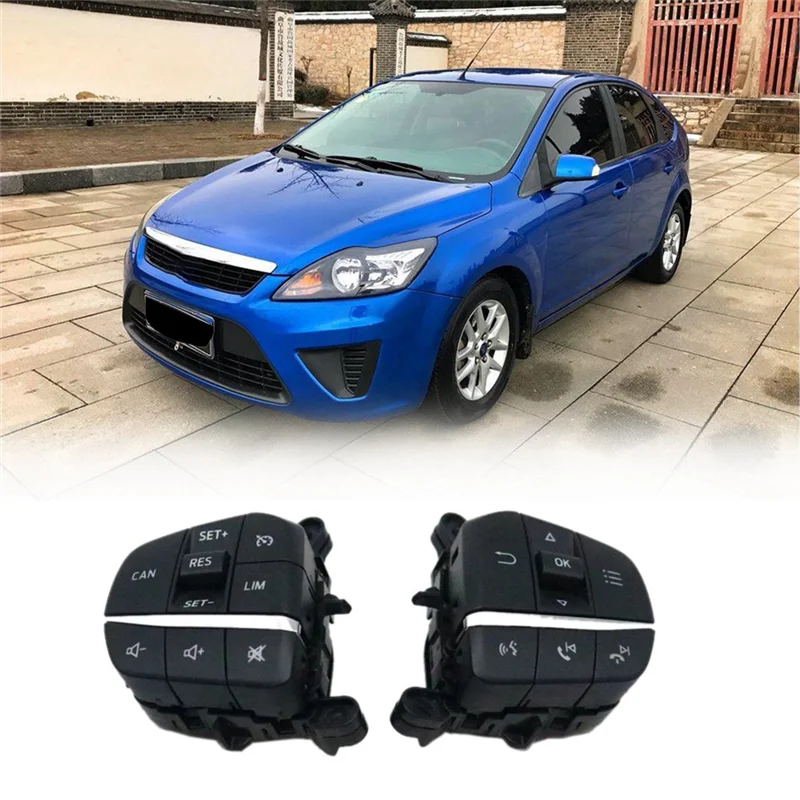 

Car Cruise Control Switch Multifunction Steering Wheel Button Switch for Ford Focus Ford Fiesta Model 2019-2020 jasmine