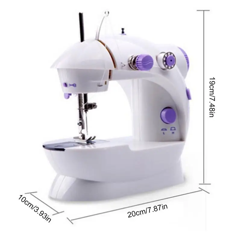 Sewing Machine For Beginners Household Crafting Mending With Electric Sewing Machines Portable Double Speed Mini Sewing Machine