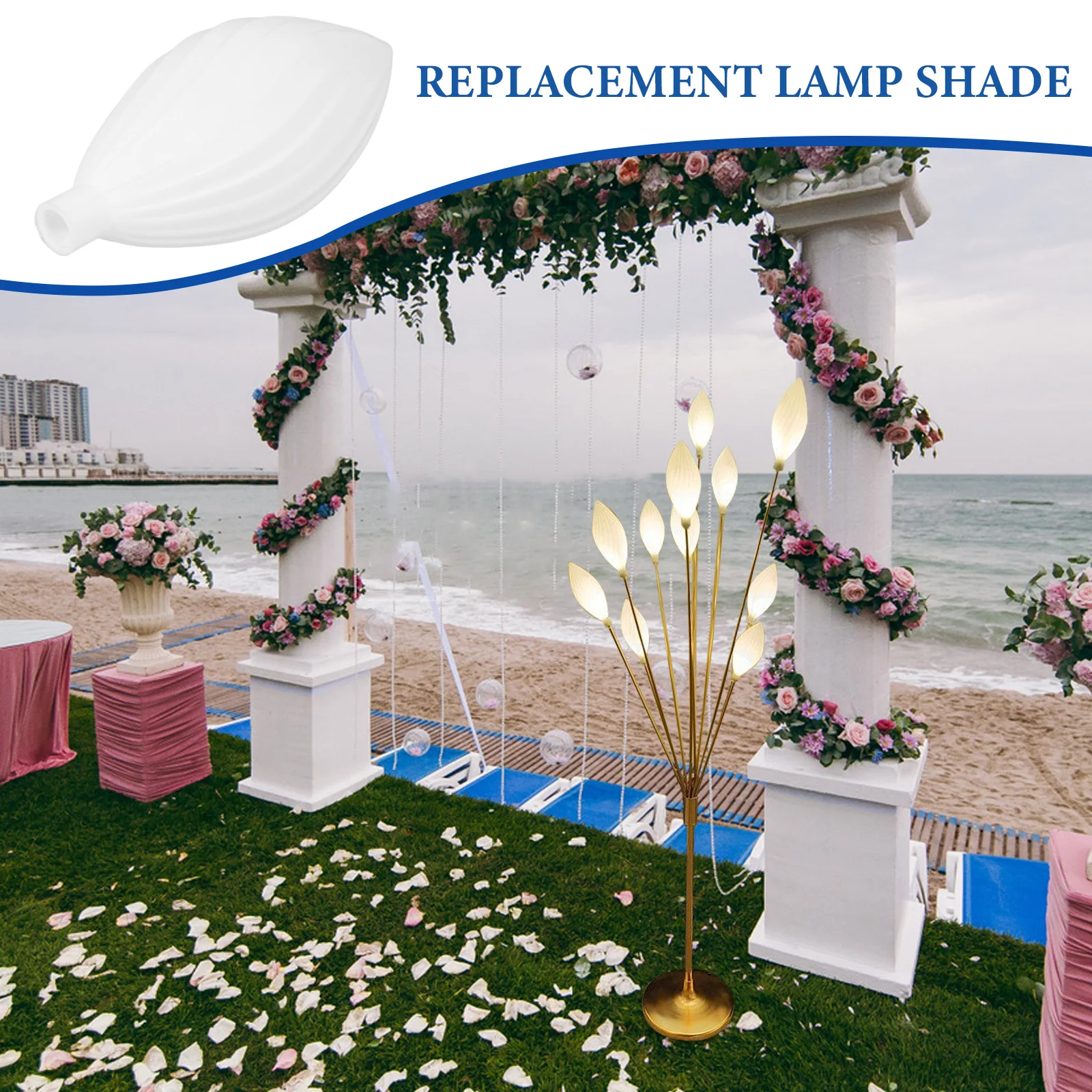 

Replacement Plastic Floor Lamp Shade Simple Shape Light Diffuser Compatible with Various Fixtures Decor