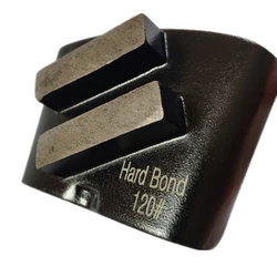 EZ02 Hard Bond HTC Concrete Grinding Head Two Bars EZ Floor Grinding Shoes for Soft Concrete Multi Grits EZ Floor Grinder