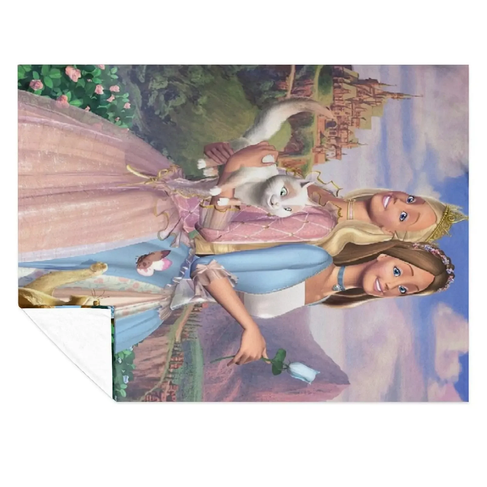

Princess and the Pauper Throw Blanket anime Soft Plush Plaid Decoratives Plush Blankets