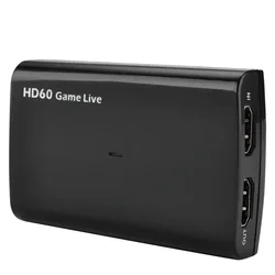 Ezcap 266 Full HD 1080P 60FPS Audio Video Capture Card Game Recording Box Live Steraming Device Mic in Loop for PS4 Xbox Camera