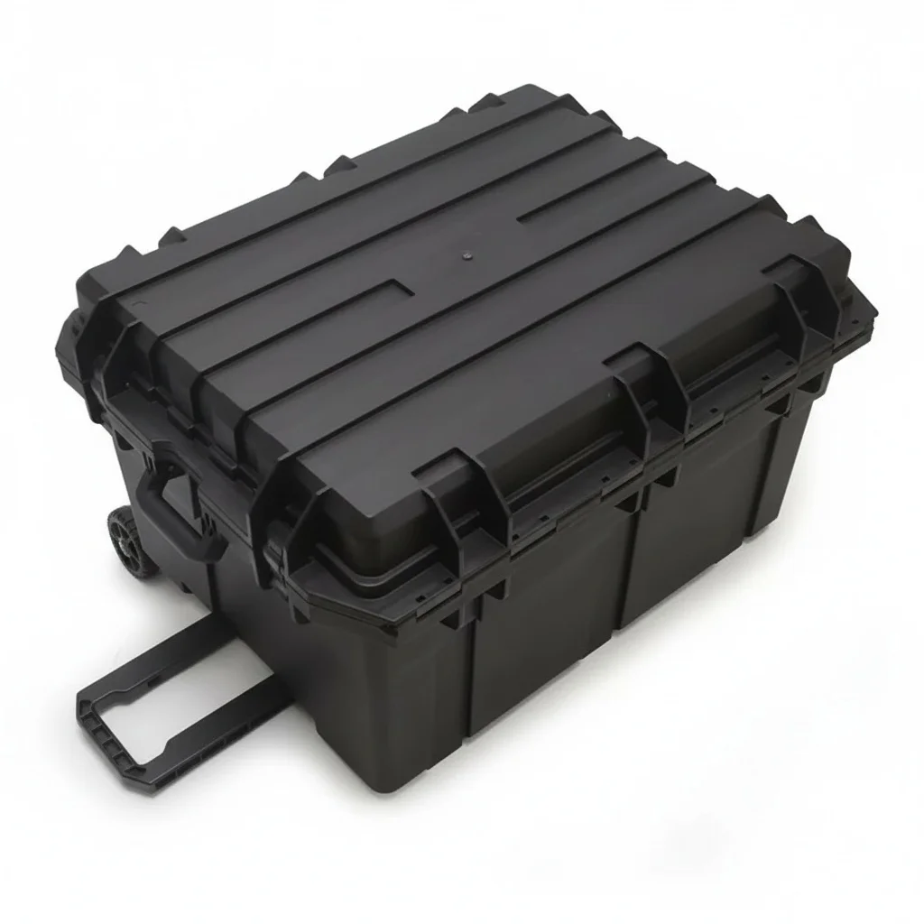 

Heavy Duty Storage Case, 795x618x453mm PP Plastic Waterproof Hard Case, Shockproof Trolley Case with Custom Foam, Instrument Box