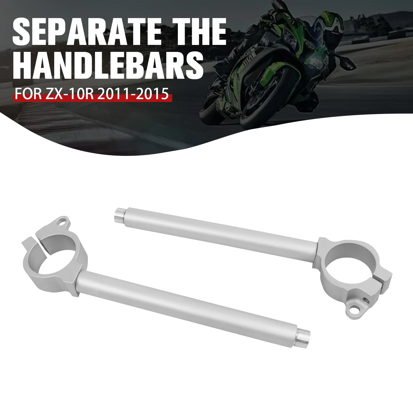 For Kawasaki Ninja ZX10R ZX-10R ZX 10R 2011-2015 2014 2013 Motorcycle Fork Tube Clip-On Handlebars Clip Ons Handle Bar Grips