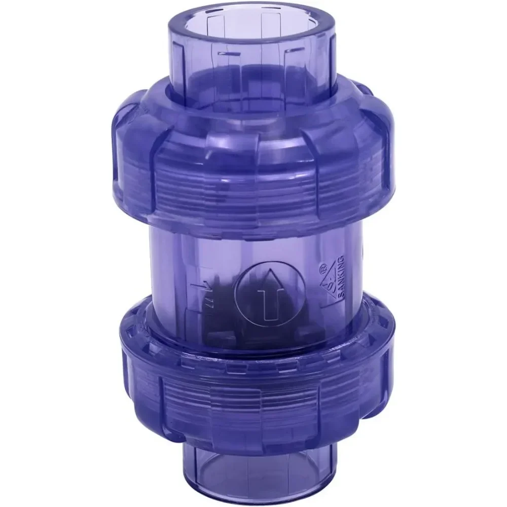 

One Inch Slip Socket True Union Swing Check Valve Full Port Backflow Prevention
