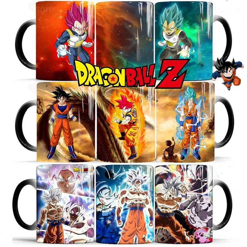 Dragon Ball Goku Color Changing Cup Mug Personalised Magic Mugs Heat Activated Image Photo Coffee Mugs Surprised Birthday Gift