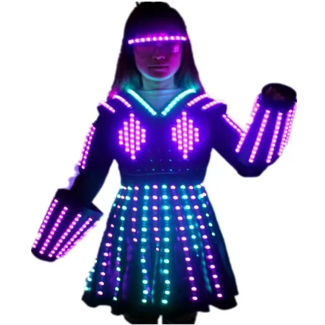 

Full Color LED Skirt Stage Performace Dance Dress