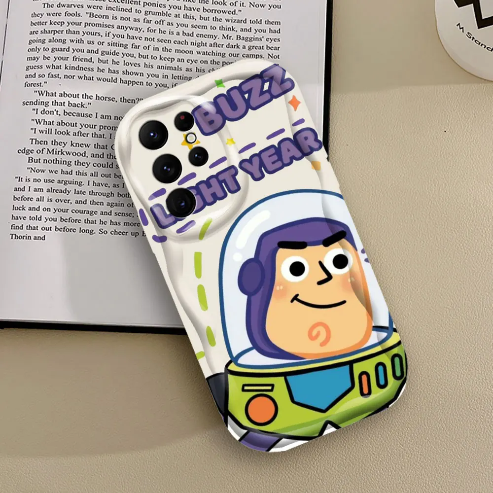 Disney Toy Story Woody Buzz Phone Case For Samsung Galaxy S24 S23 S22 S21 S20 Ultra Plus Fe A55 A54 A53 A52 S A51 3D Wave Cover