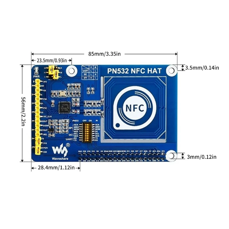 Module carte RFIDNFC 13.56MHz, Module Communication en proche pour RaspberryPi, livraison directe
