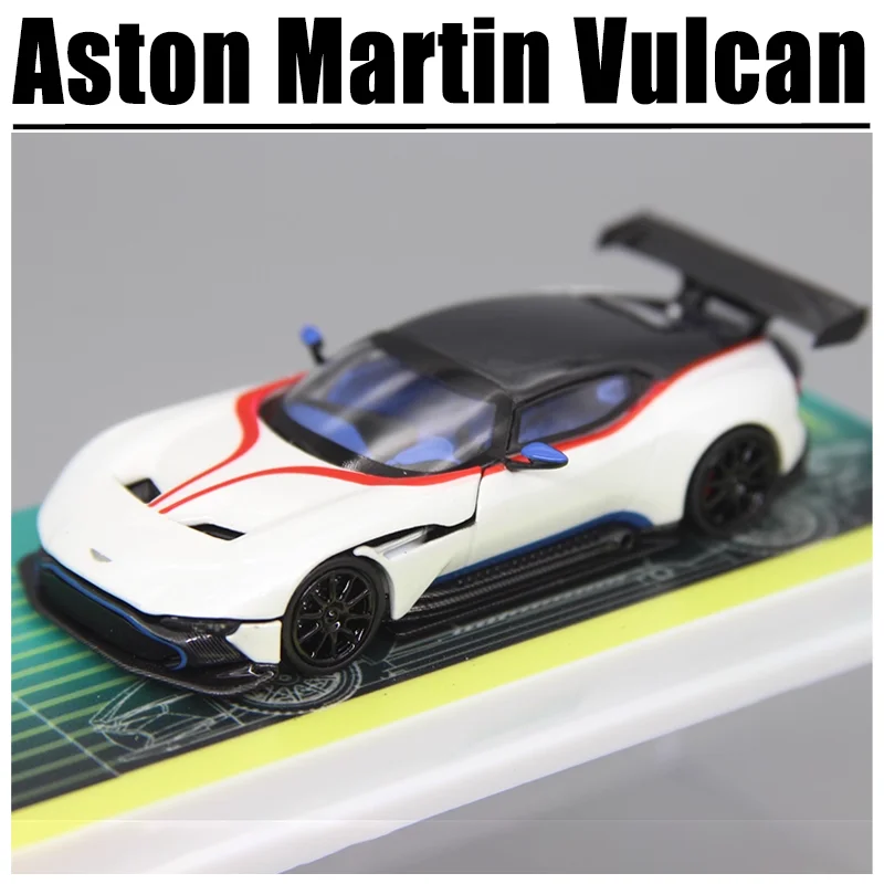

Fine Works 1/64 Aston Martin Vulcan, игрушечный автомобиль из сплава, литая под давлением металлическая модель, подарки