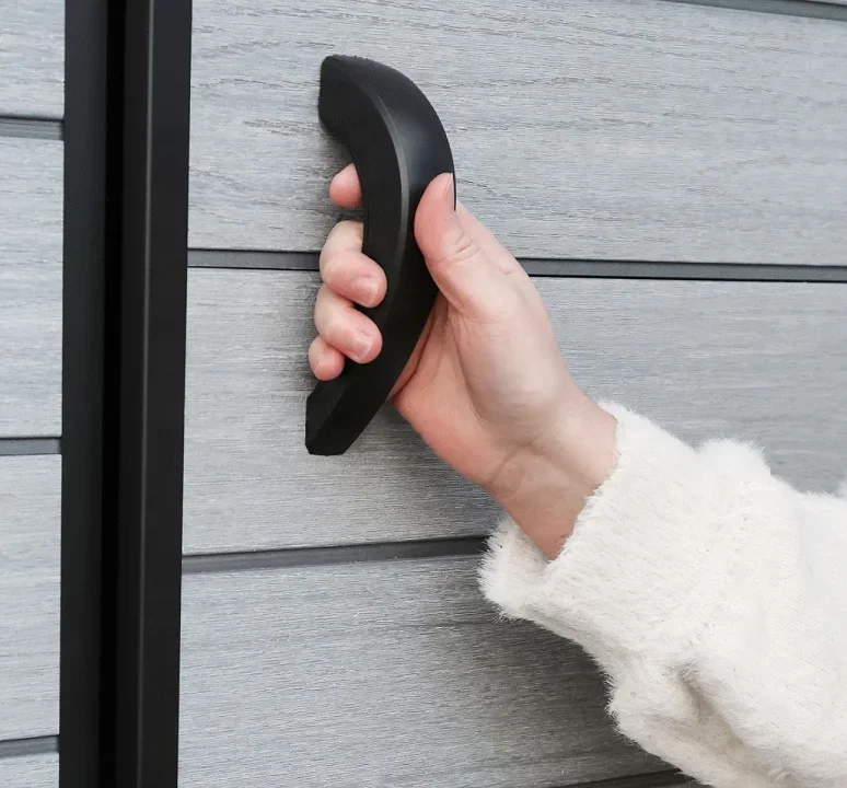 تنافسي نادر العثور على سقيفة متينة عبر الحدود أداة تخزين منزل الحديقة سقيفة تخزين خارجية مع باب وقفل #3