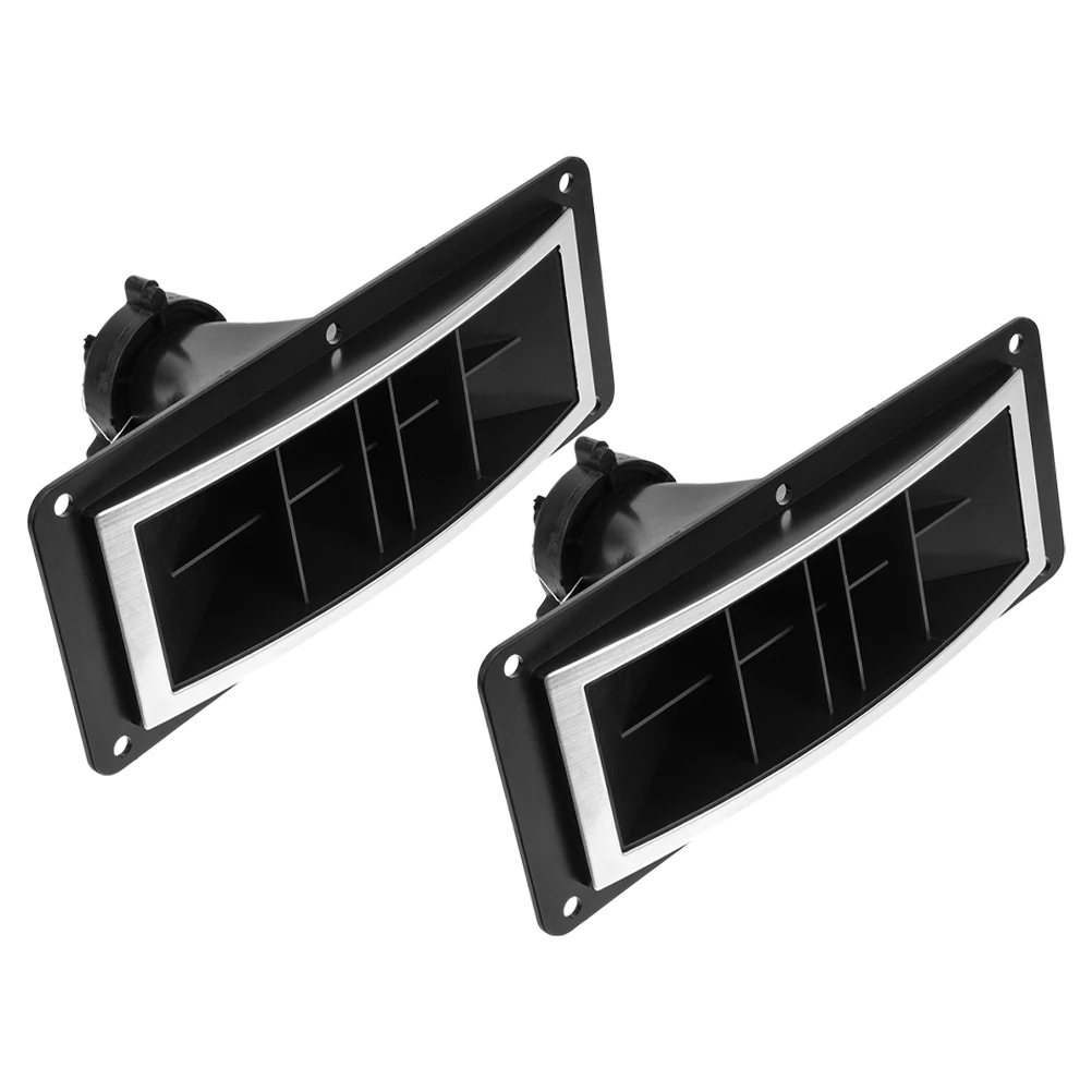 

2pcs Lighted Horn Tweeter 10 Inch Plastic Stage Box Black 198x82mm PA Speakers Clear Sound Anti Distortion Install