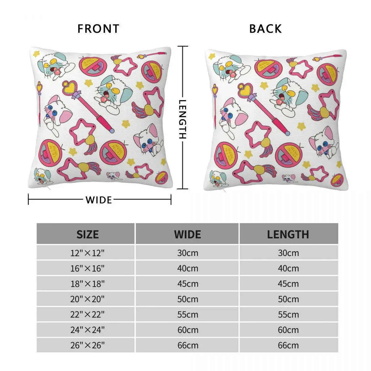 Creamy Mami Design Square Pillowcase Pillow Cover Polyester Cushion Decor Comfort Throw Pillow for Home Bedroom