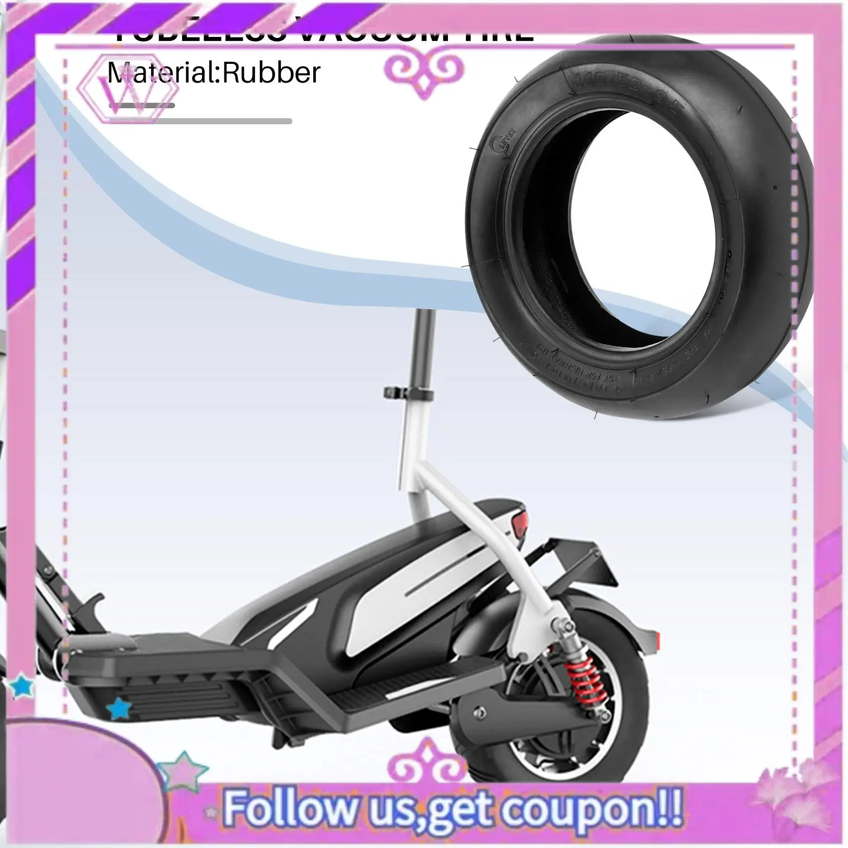 

Latest Slick Tyre Front Tubeless Vacuum Tire For 47Cc 49Cc Mini Pocket Bike Motorcycle Accessories